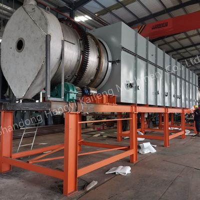 600C duman gazı arıtma cihazı ile donatılmış biyomasanın karbonlaştırma fırını