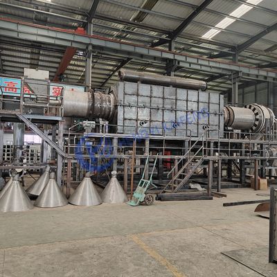 500°C-600°C Karbonizasyon Fırını Hindistan cevizi kabukları için tam otomatik karbonizasyon ekipmanları Ahşap ve fındık kabukları